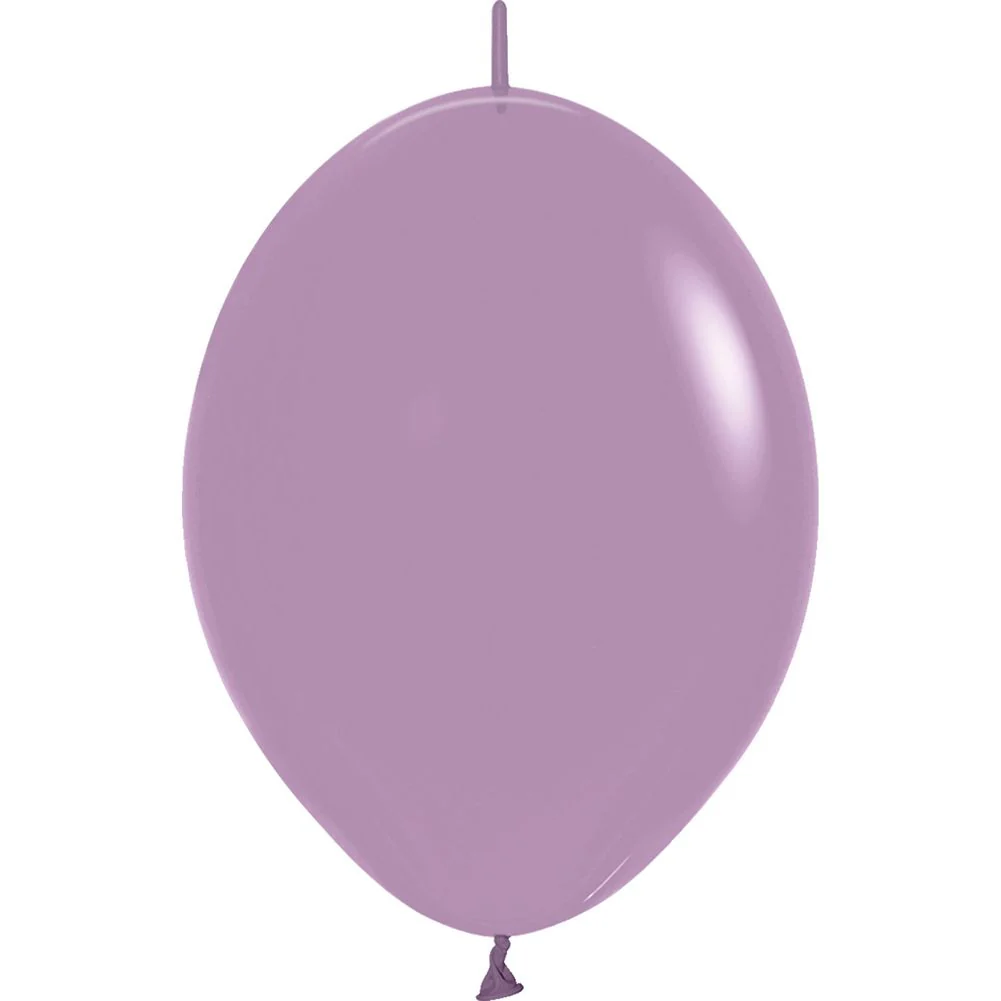 Sempertex 12" Pastel Dusk Lavender Link-O-Loon Latex Balloons (50ct) - Image 2