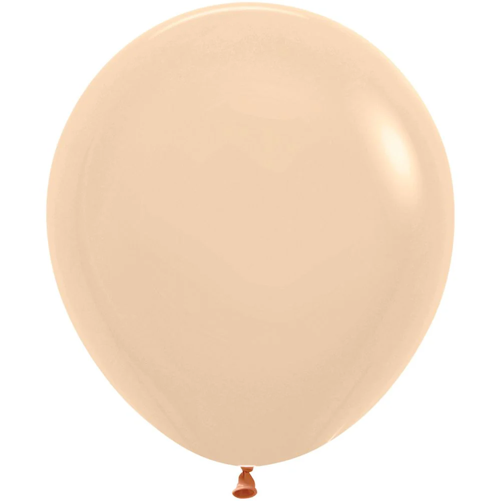 Sempertex 18" Pastel Matte Malibu Peach Latex Balloons (25ct) - Image 2
