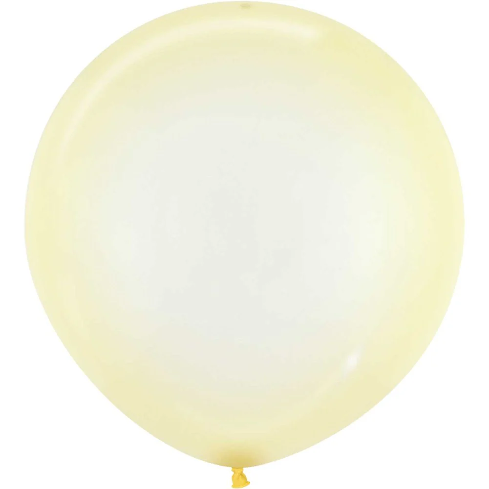 Sempertex 24" Crystal Pastel Yellow Latex Balloons (10ct)