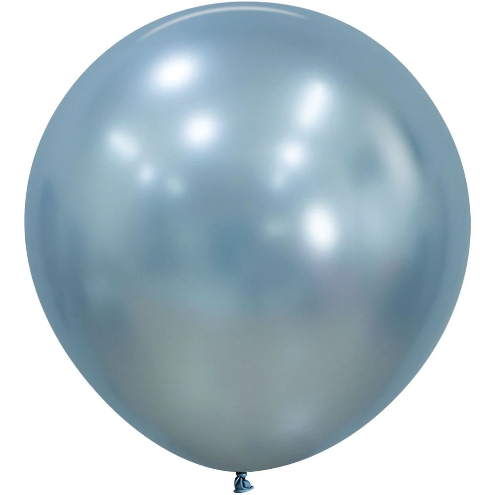 Sempertex 24" Silk Arctic Blue Latex Balloons (10ct) Latex Balloons (10ct) - Image 2