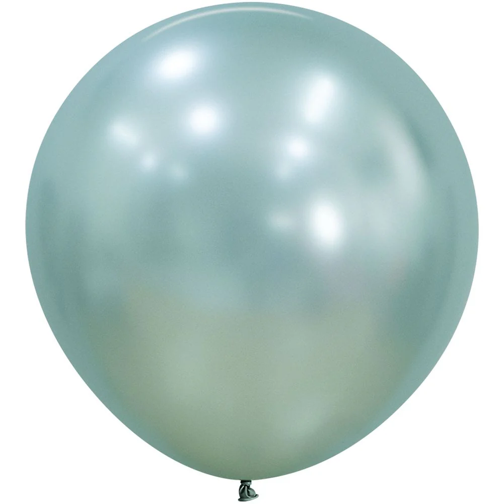 Sempertex 24" Silk Cool Mint Latex Balloons (10ct) - Image 2