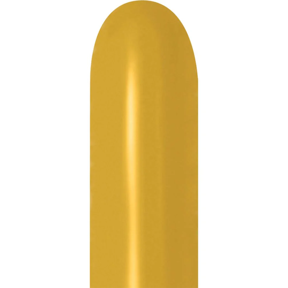 Sempertex 260 Deluxe Mustard Latex Balloons (50ct) - Image 2