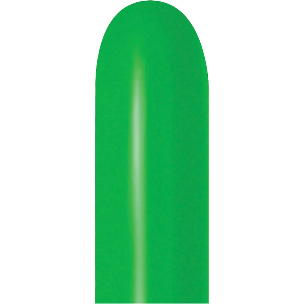 Sempertex 260 Deluxe Shamrock Green Latex Balloons (50ct) - Image 2