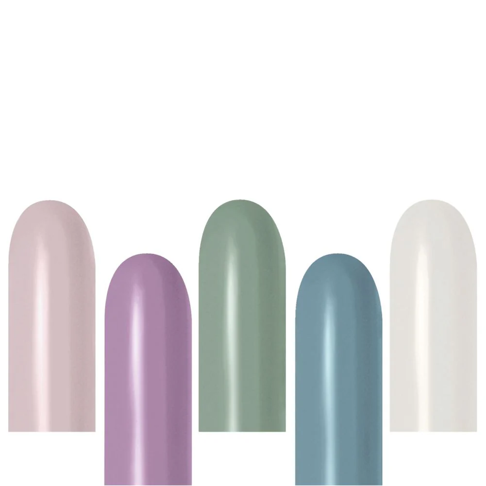 Sempertex 260 Pastel Dusk Assorted Latex Balloons (50ct)