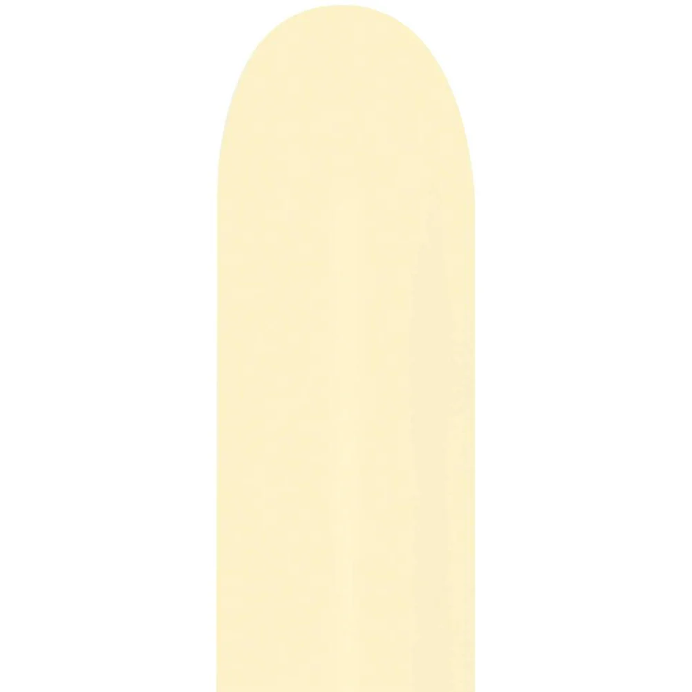 Sempertex 260 Pastel Matte Yellow Latex Balloons (50ct)