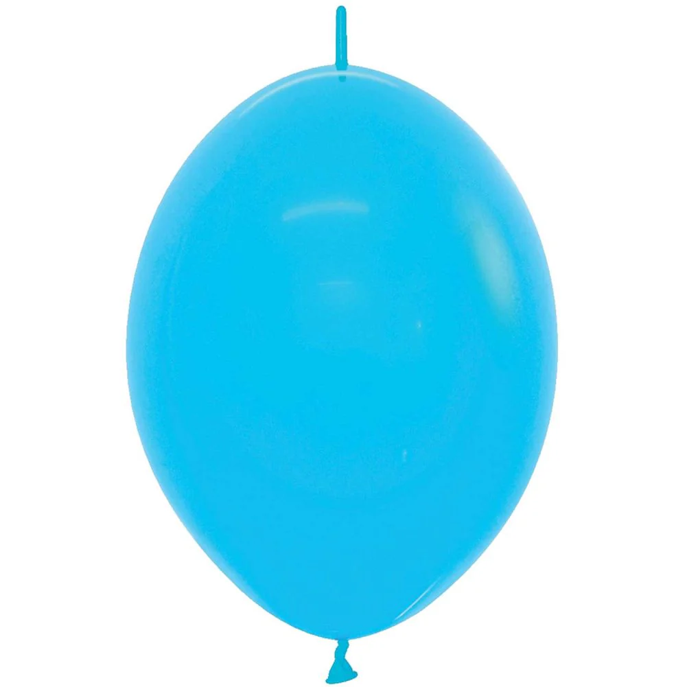 Sempertex 6" Fashion Blue Link-O-Loon Latex Balloons (50ct)