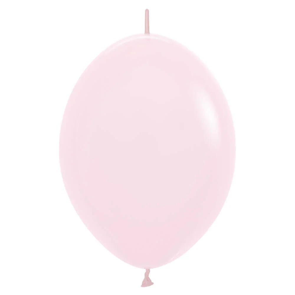 Sempertex 6" Pastel Matte Pink Link-O-Loon Latex Balloons (50ct)