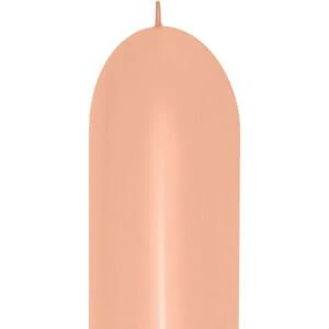 Sempertex 660 Deluxe Peach-Blush Link-O-Loon Latex Balloons (50ct)