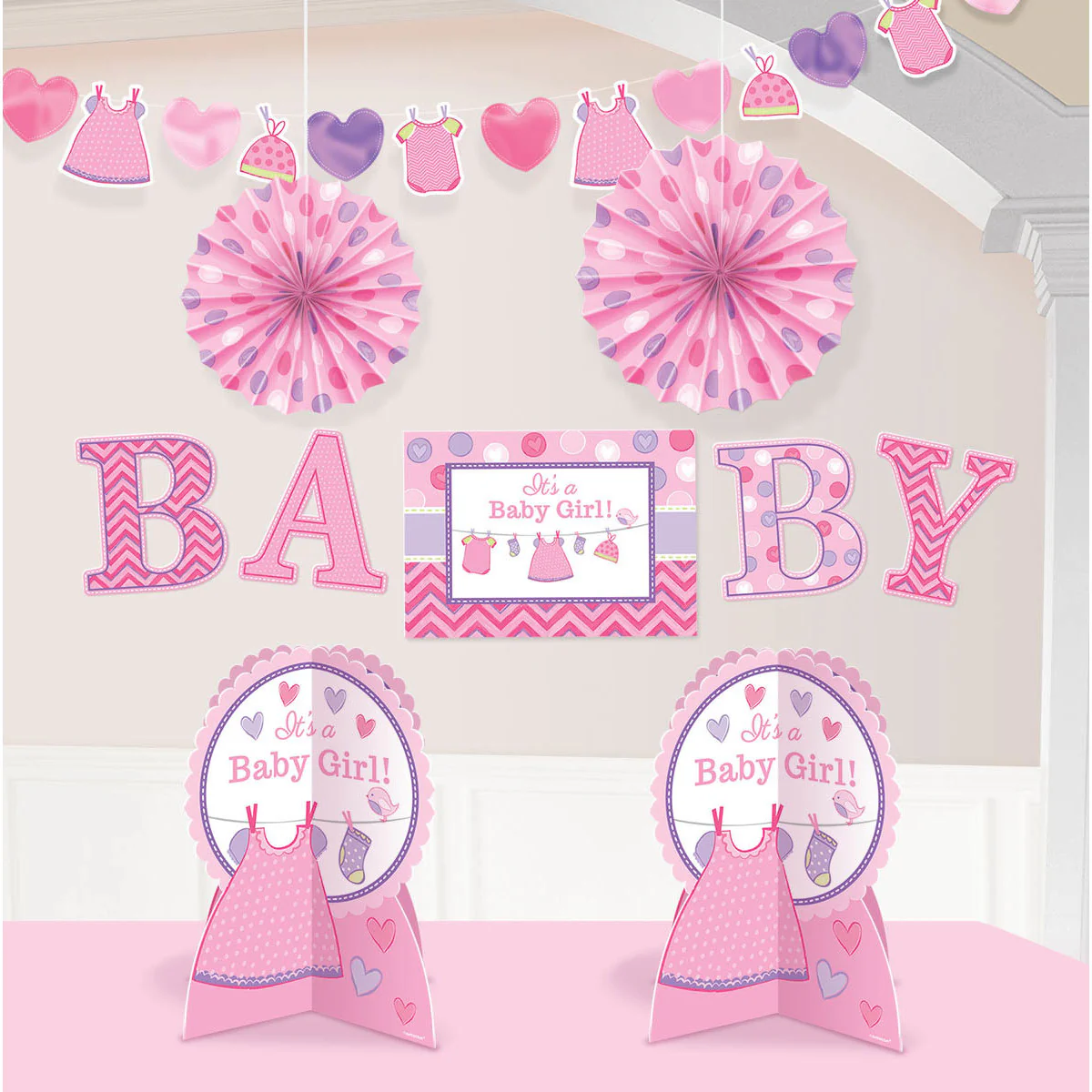 Shower With Love Girl Room Decorating Kit