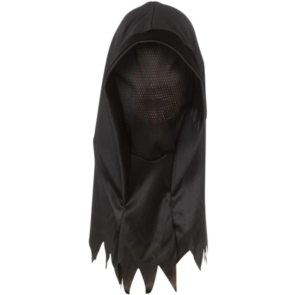 SHROUDED BLACK HALLOWEEN HOOD