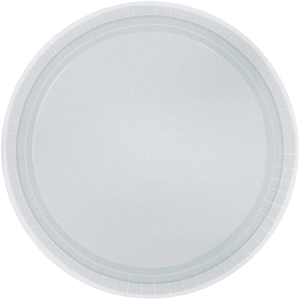 Silver Paper Dinner Plates (20ct) - Image 2