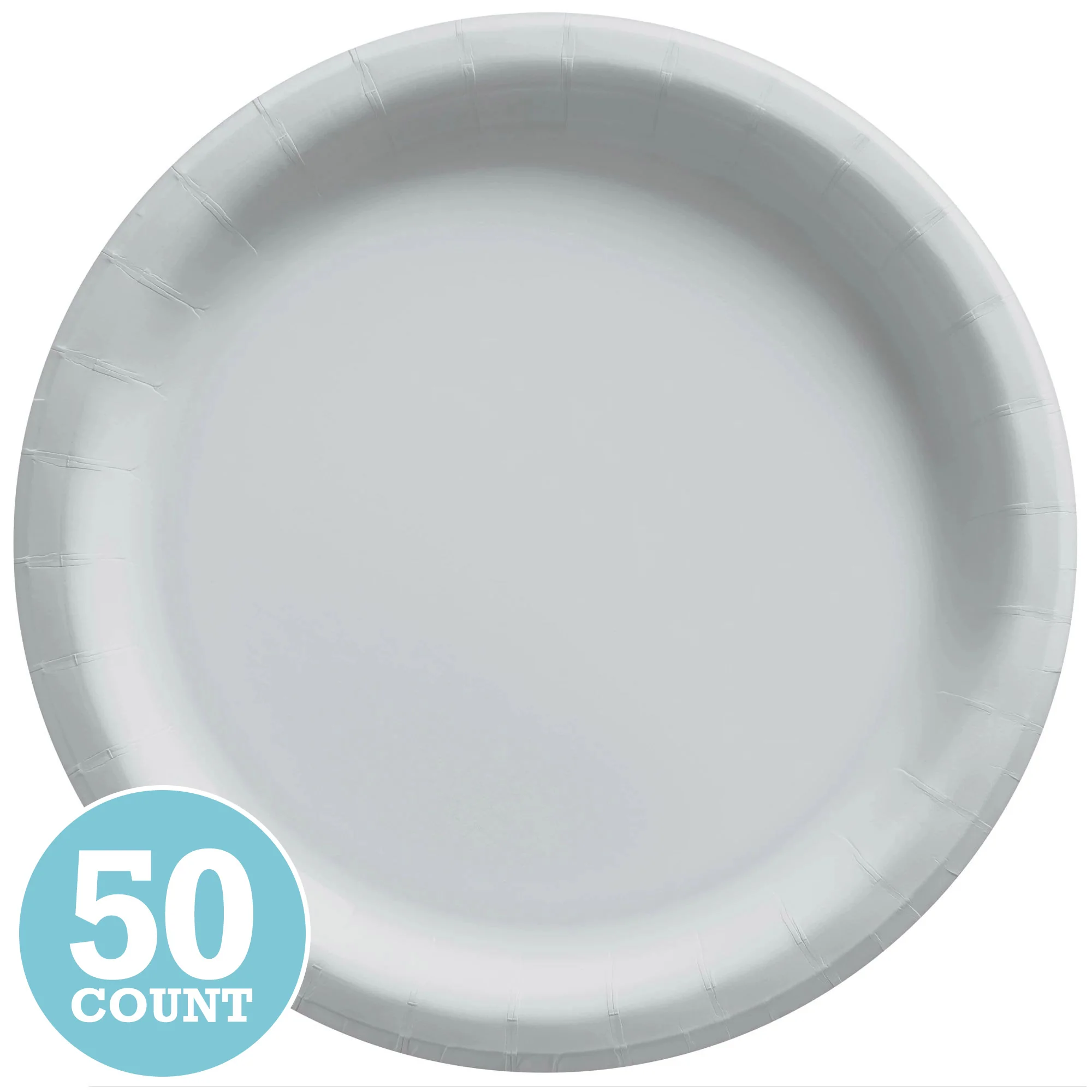 Silver Banquet Paper Plates (50ct)