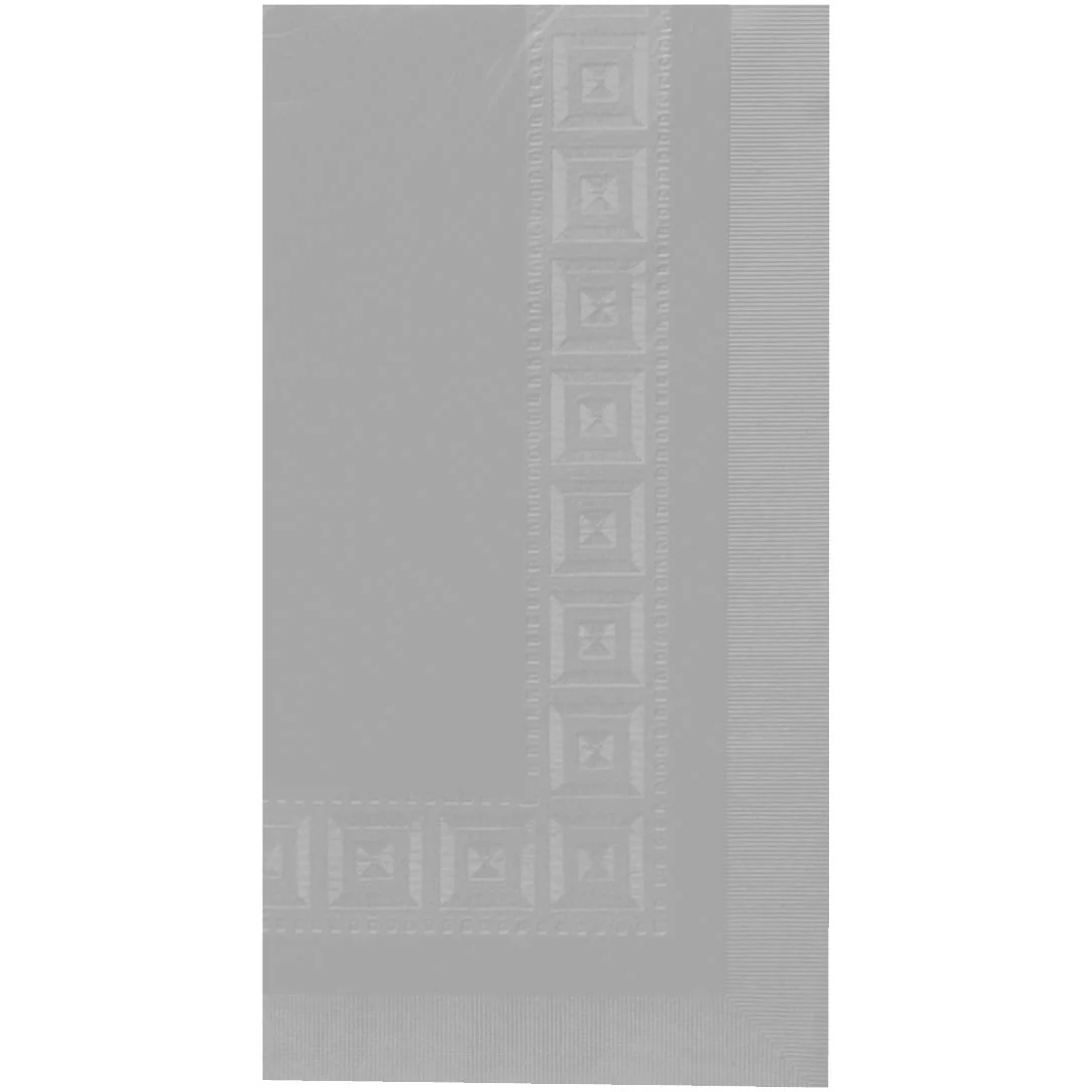 Silver 3-Ply Paper Rectangle Tablecover