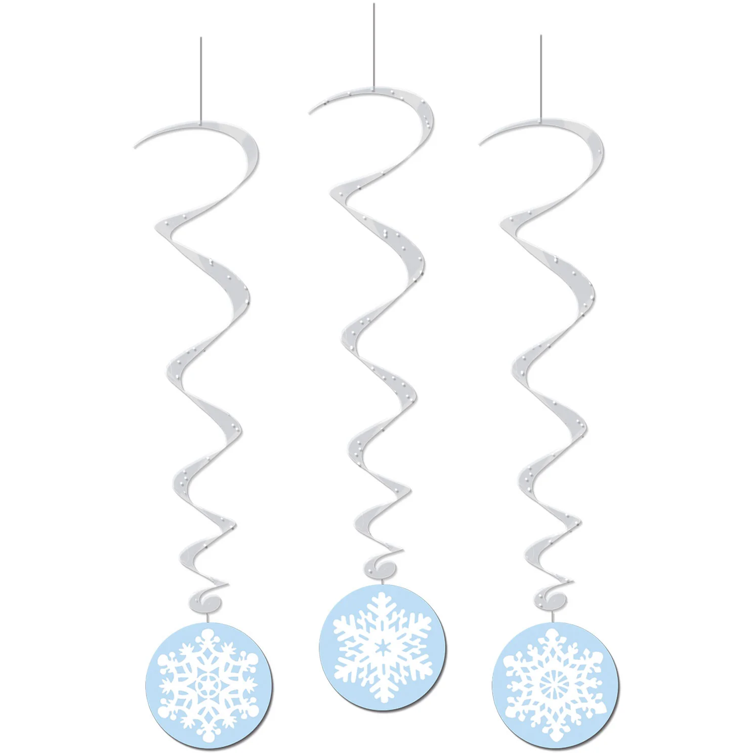 Snowflake Hanging Swirls