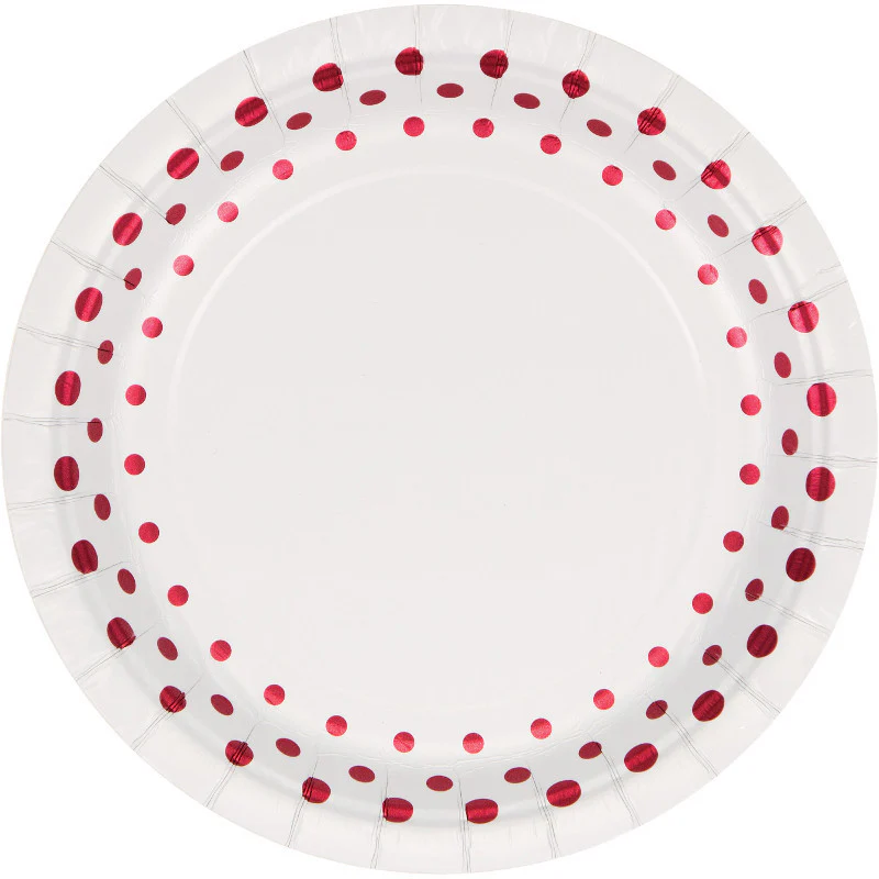 Sparkle and Shine Ruby Dessert Plates (16ct)