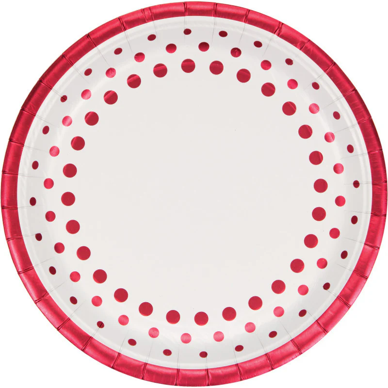 Sparkle and Shine Ruby Dinner Plates (16ct)