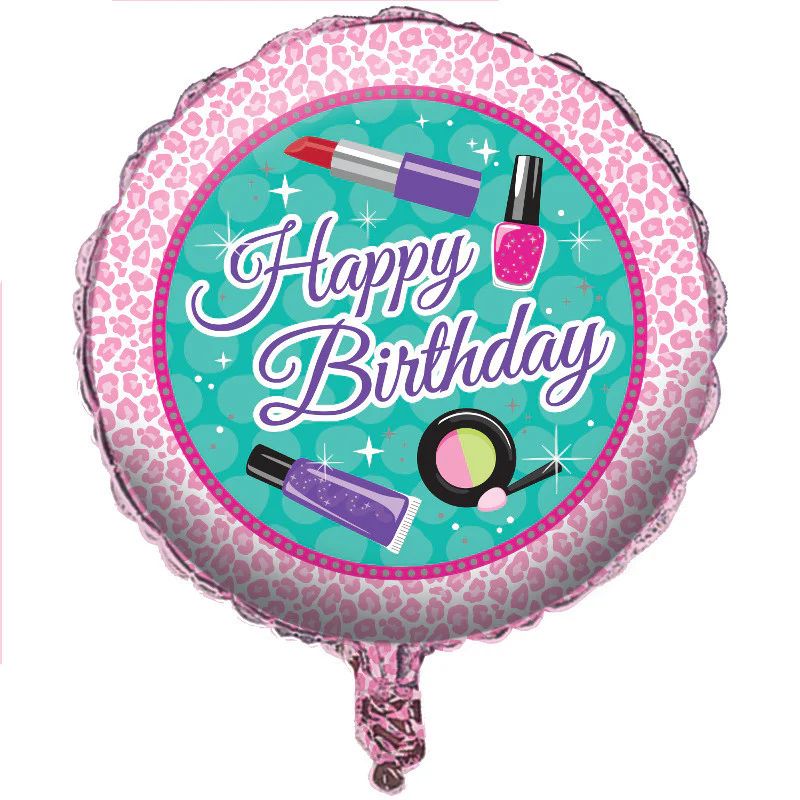 Sparkle Spa Party 18" Round Foil Balloon