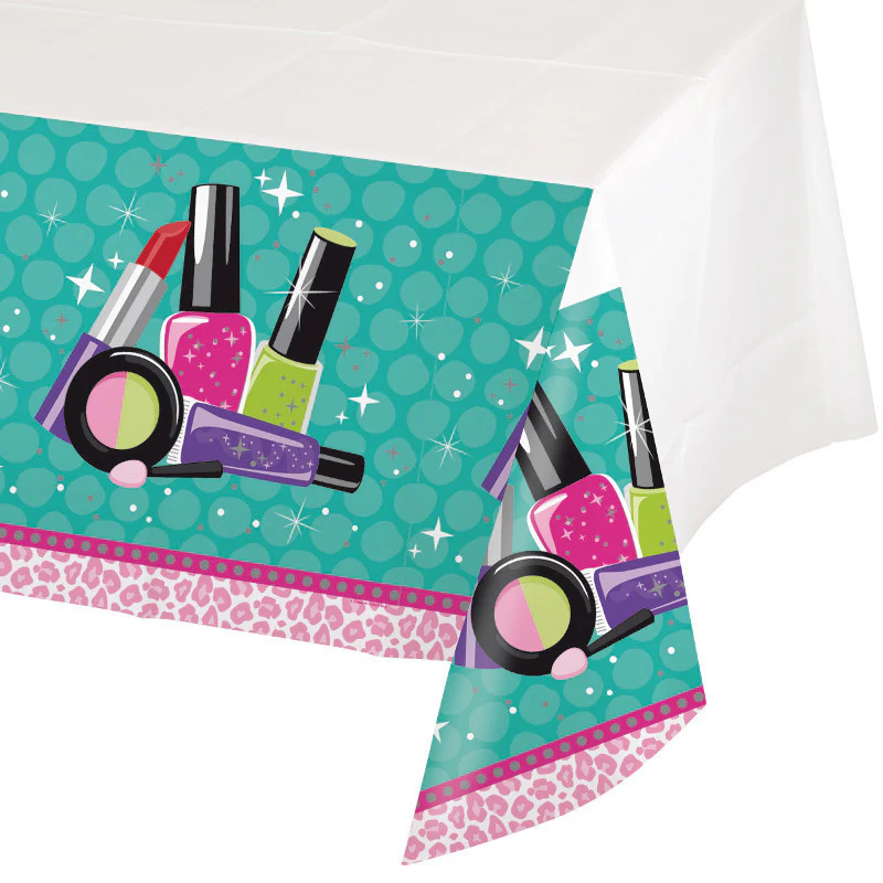 Sparkle Spa Party Rectangle Plastic Tablecover