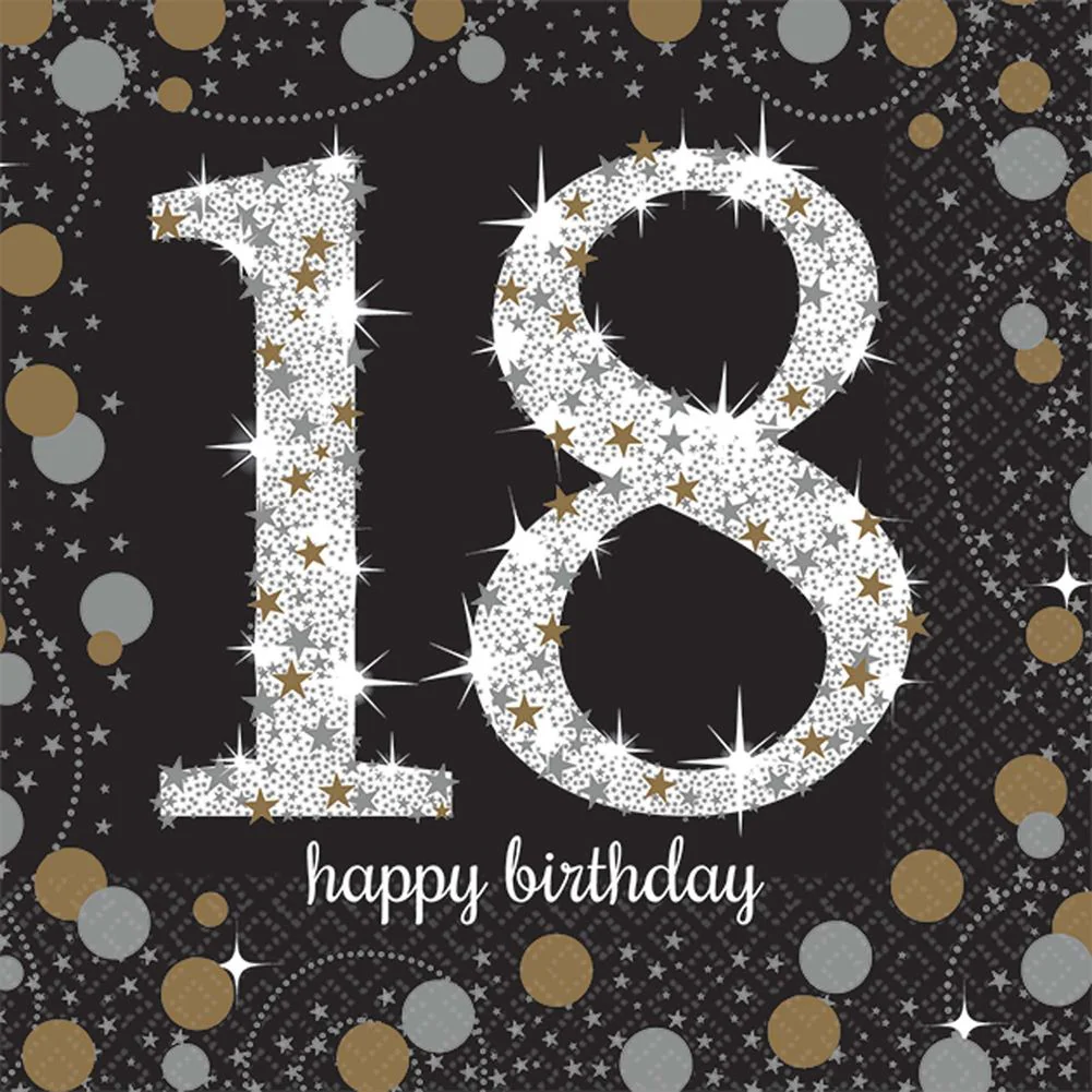 Sparkling Celebration 18 Beverage Napkins (16 ct)