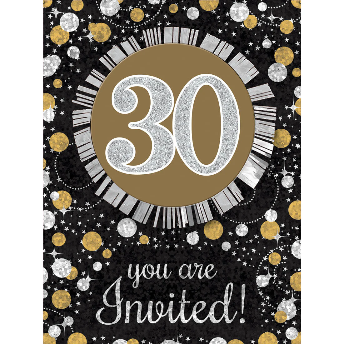 Sparkling Celebration 30 Invitations (8ct)