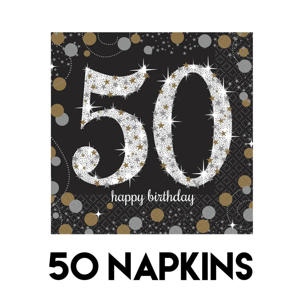 Sparkling Celebration 50 Beverage Paper Napkins (50 ct)