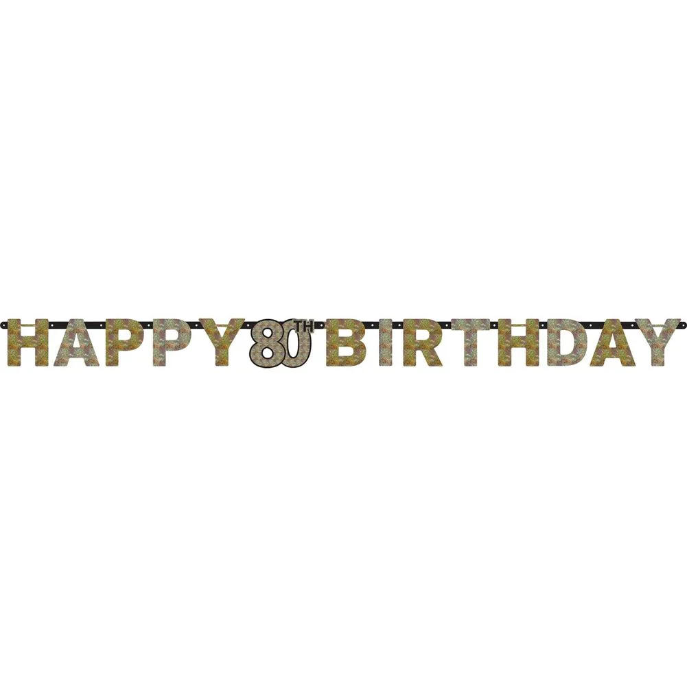 Sparkling Celebration 80 Letter Banner