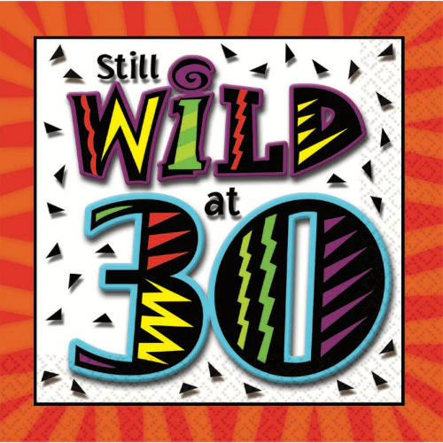 Still Wild at 30 Luncheon Napkins (16ct)
