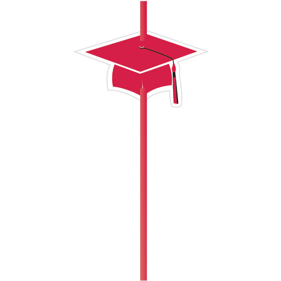 Straws w/ Attachments, Grad, Red - Image 2