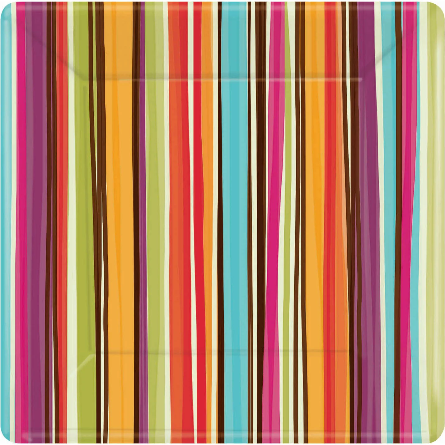 Stripe Style Banquet Plates (8ct)