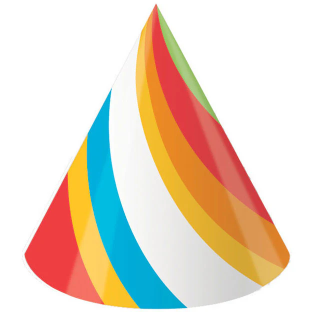 Sugar Buzz Party Hats (8ct)