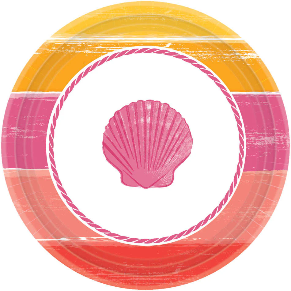 Summer Shells Dessert Plates (18ct)