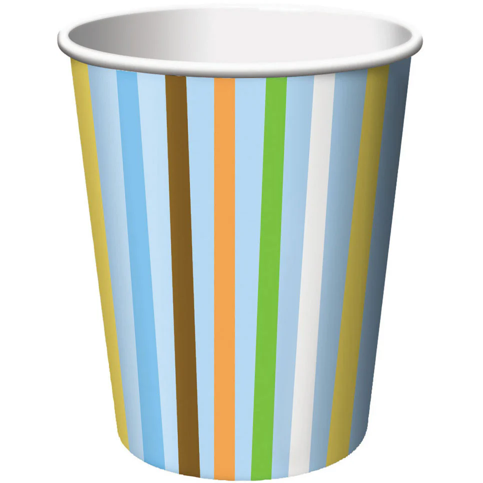 Sweet At One Boy 9oz Cups (8ct)