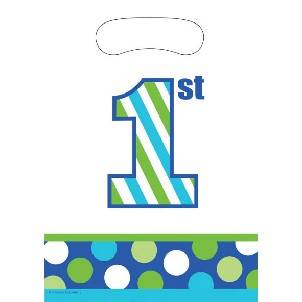 Sweet Stripes Boy Loot Bags (8ct)
