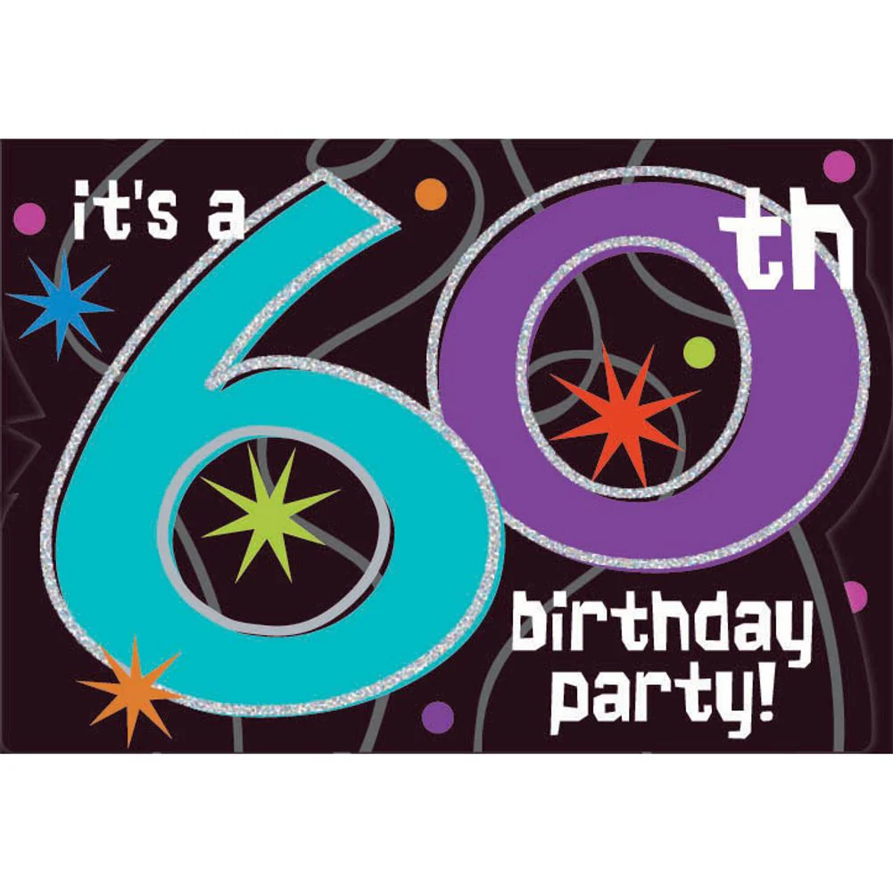 The Party Continues 60 Invitations (8 ct)