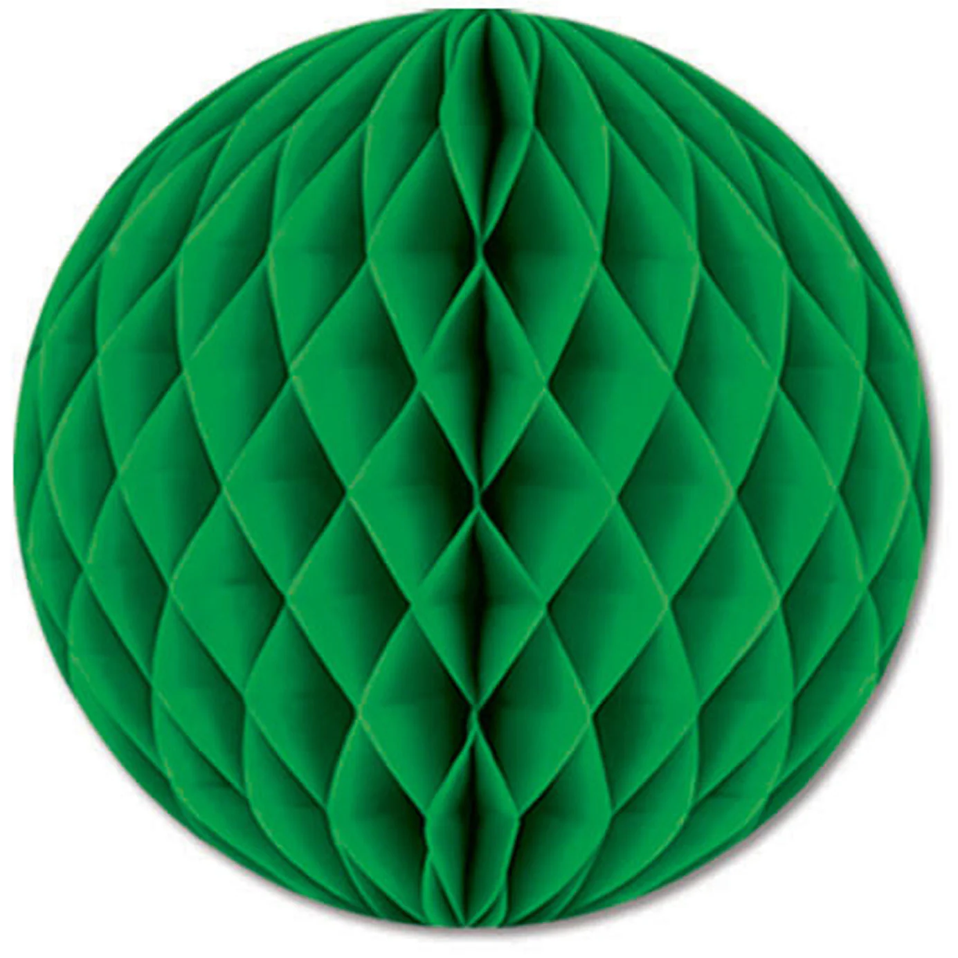 12" Green Honeycomb Tissue Ball