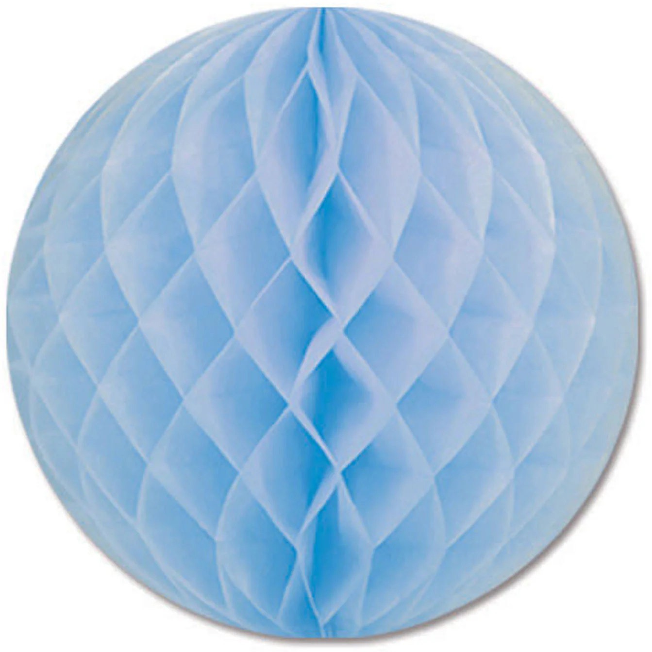 12" Light Blue Honeycomb Tissue Ball