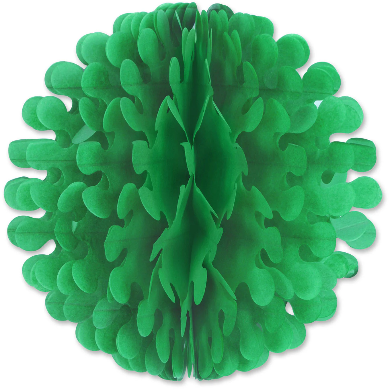 14" Green Flutter Tissue Ball