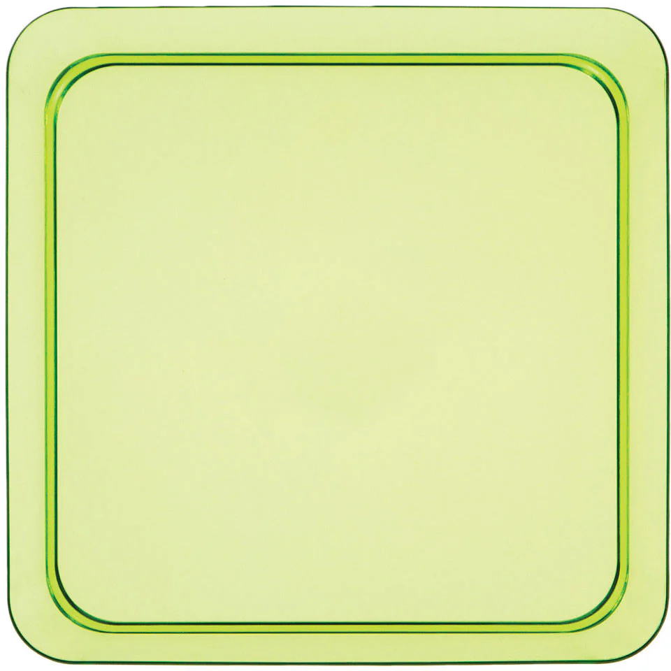 Translucent Green 5" Plastic Square Appetizer Plates (8ct)