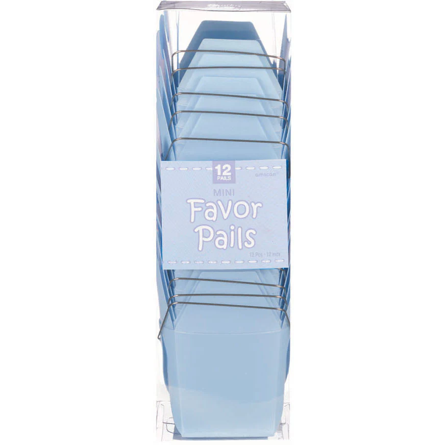 Transluscent Blue Favor Pails