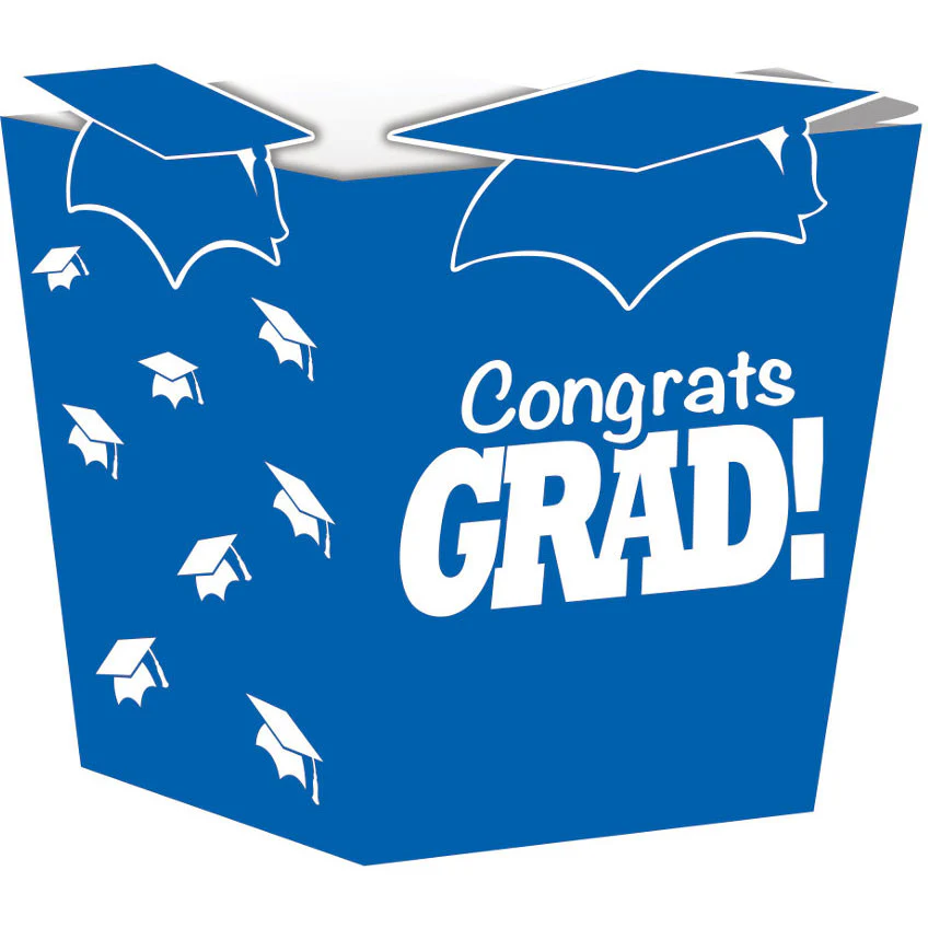 Treat Boxes, Shaped, Grad, Blue
