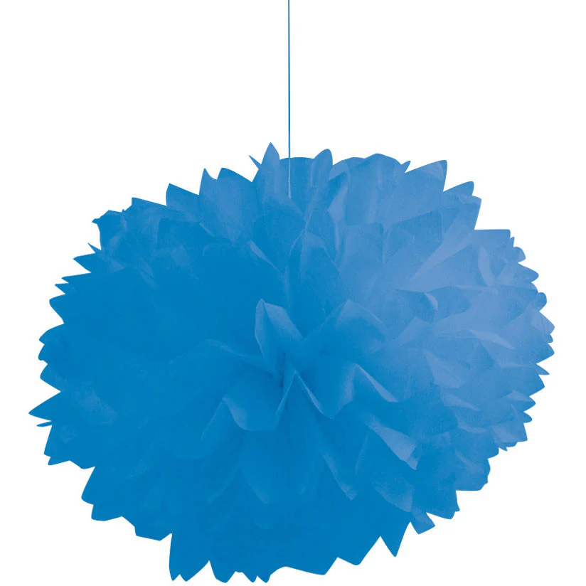 True Blue Fluffy Tissue Balls (3ct)