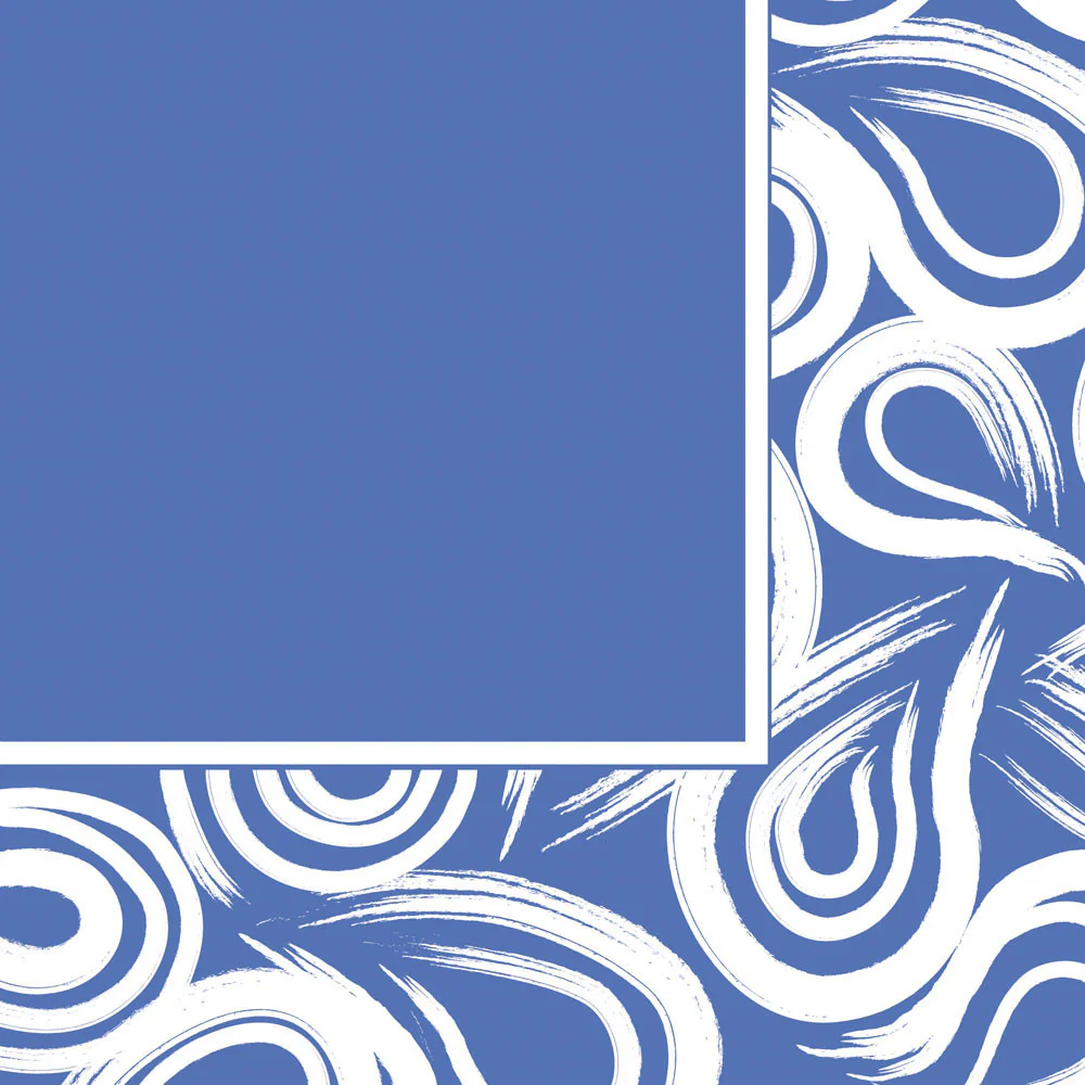 True Blue Swirl Luncheon Napkins (16ct)