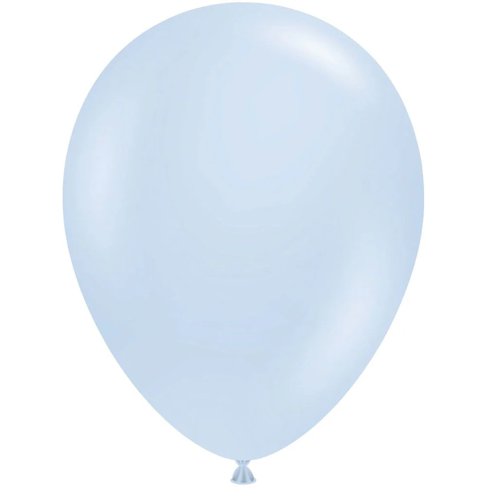 Tuftex 5" Monet Baby Blue Latex Balloons (50ct)