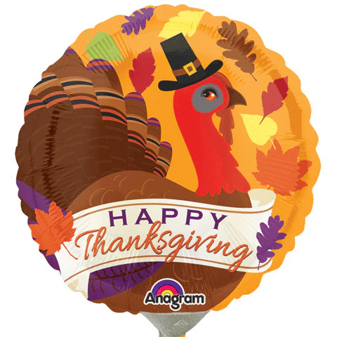 Turkey Time Mini Foil Balloon