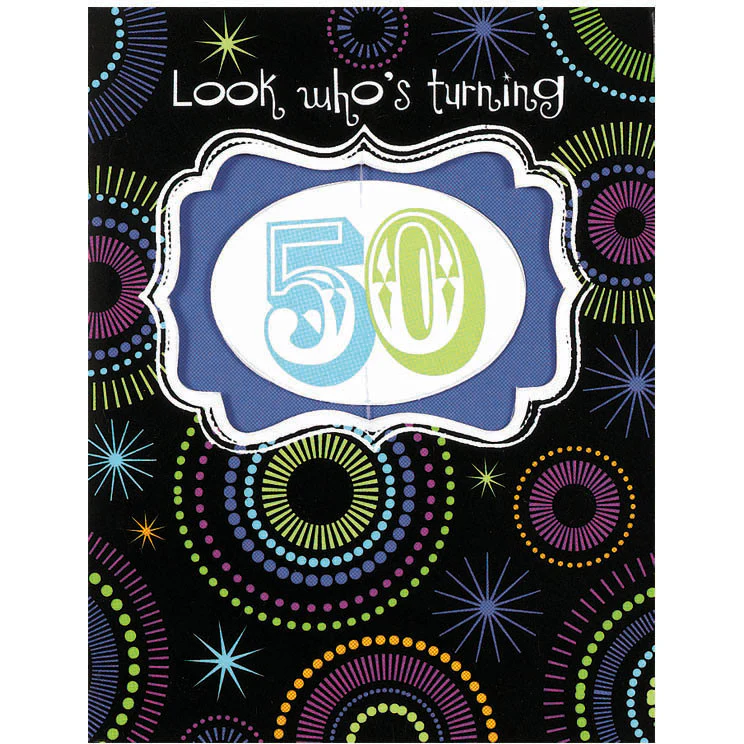 Turning 50 Large Invitations