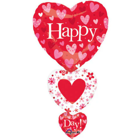 Valentine Stacker Super Shape Foil Balloon