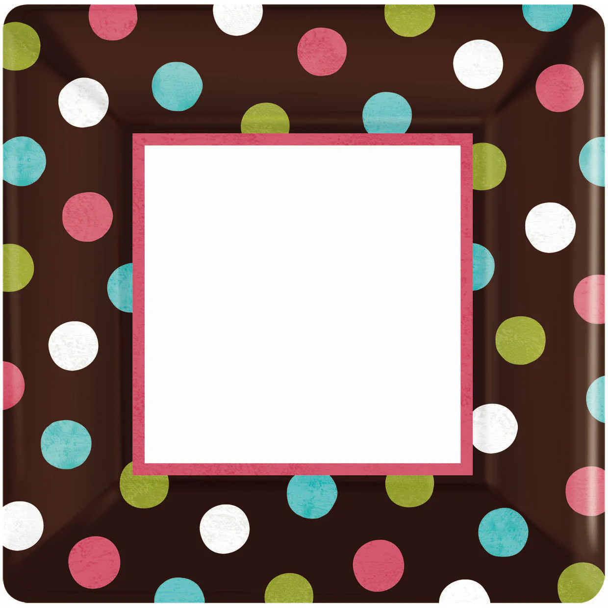 Warm Polka Dot Banquet Plates (18ct)
