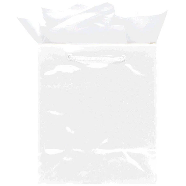 White GlossyJumbo Gift Bag
