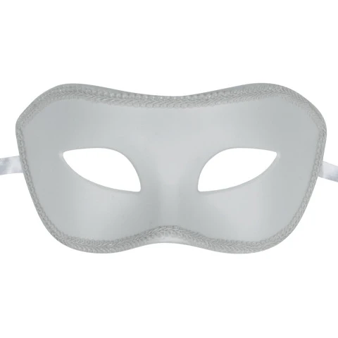 White Half Mask