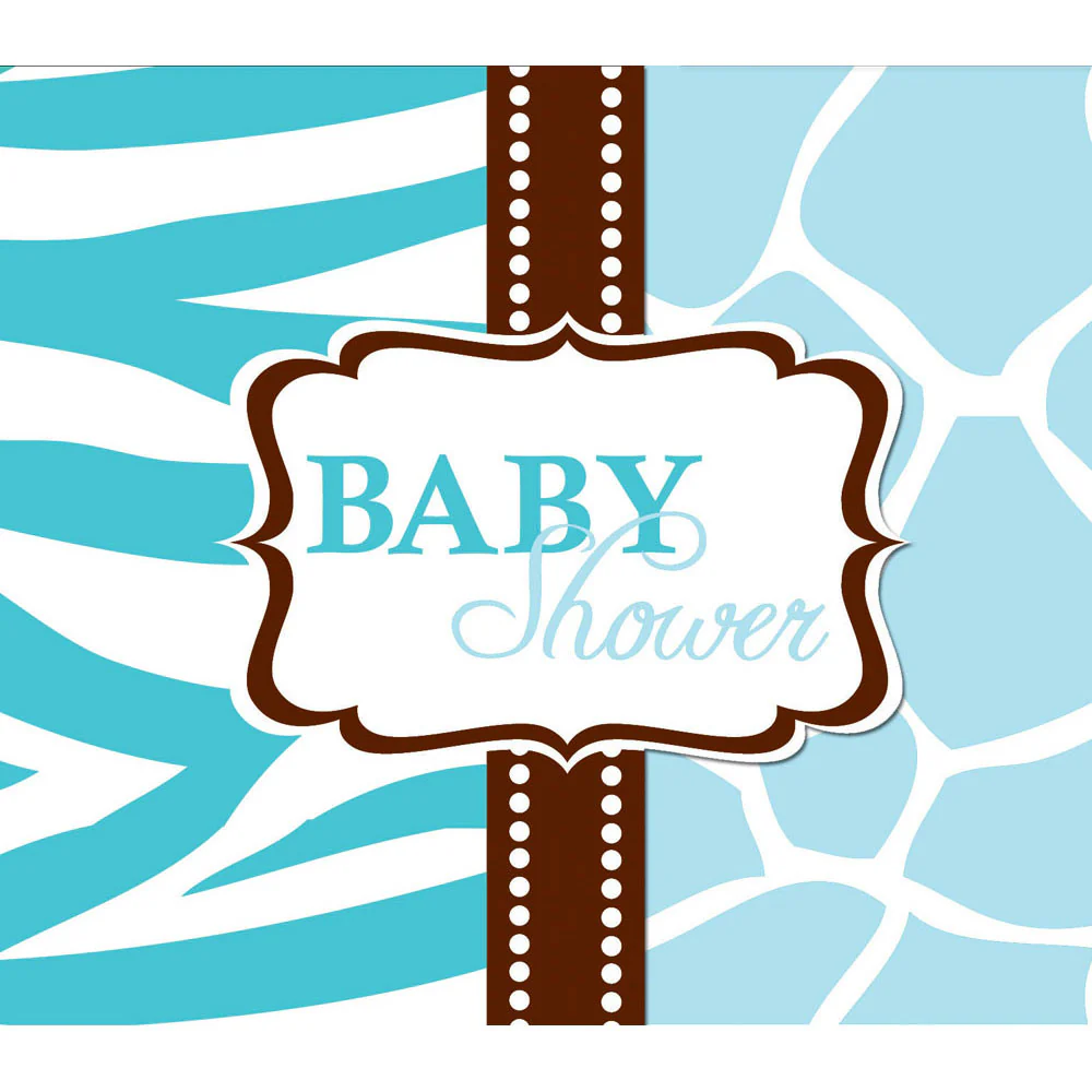 Wild Safari Blue Invitations